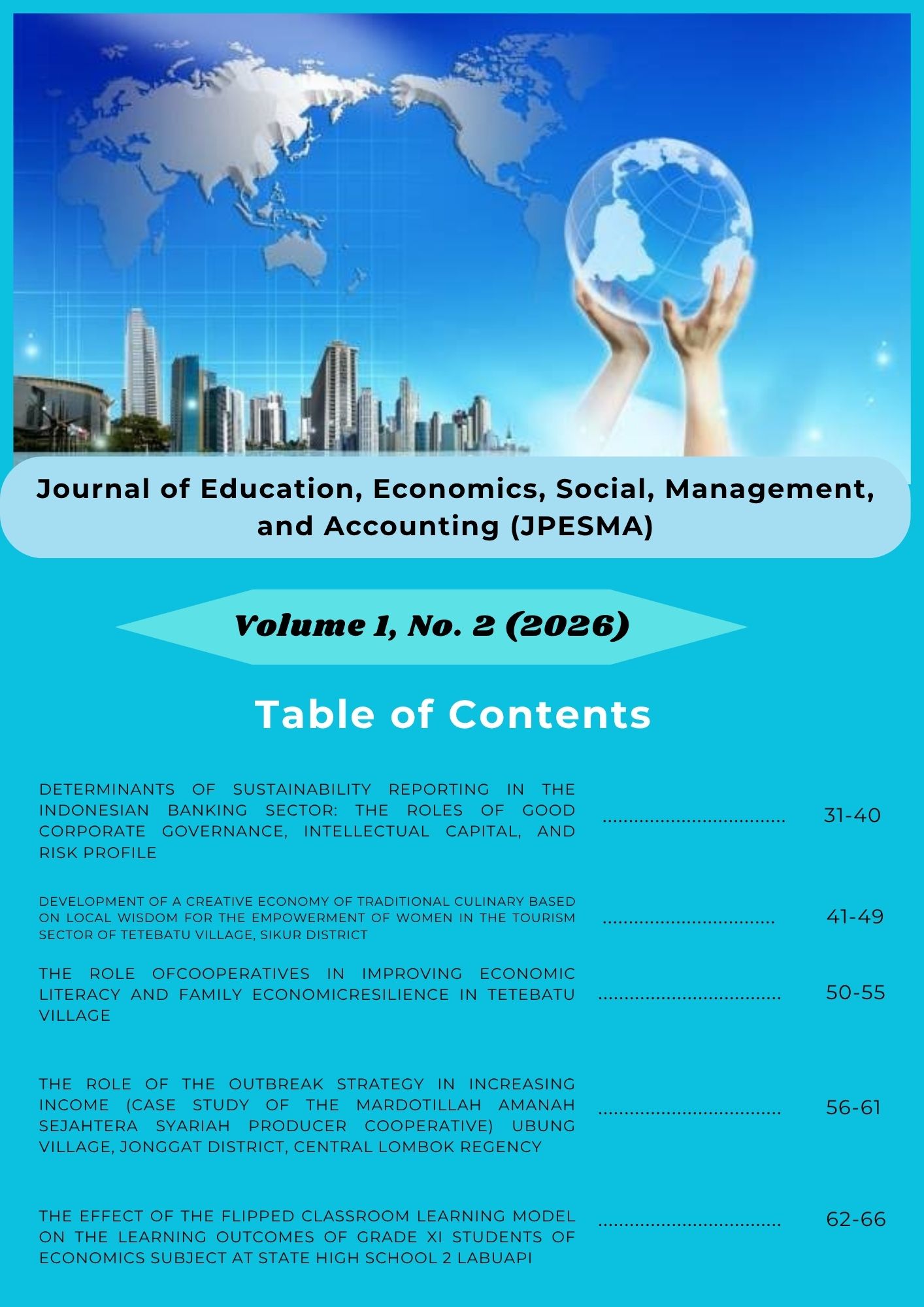 					View Vol. 1 No. 2 (2026): JPESMA 2026
				